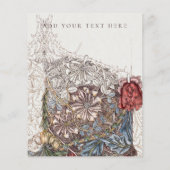 FLYER : WILLIAM MORRIS : KAMPERFOELIE + TULP (Achterkant)