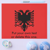 Flyer with Flag of Albania (Enkel)