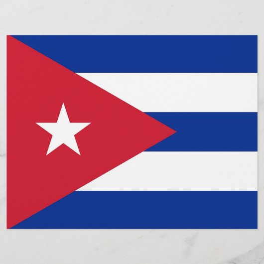 Flyer with Flag of Cuba (Voorkant)