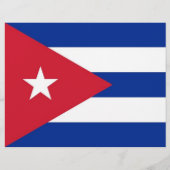 Flyer with Flag of Cuba (Achterkant)