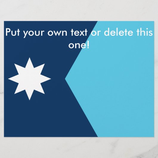 Flyer with Flag of Minnesota, USA (Voorkant)