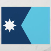 Flyer with Flag of Minnesota, USA (Achterkant)