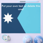 Flyer with Flag of Minnesota, USA (Enkel)