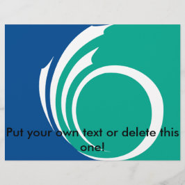 Flyer with Flag of Ottawa, Canada