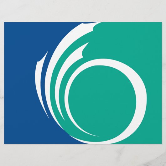 Flyer with Flag of Ottawa, Canada (Achterkant)