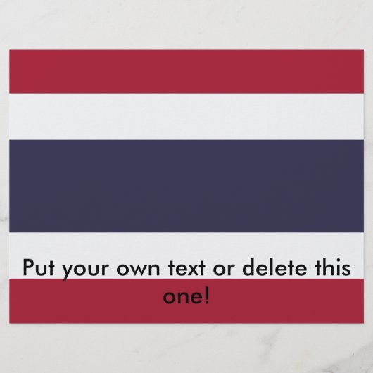 Flyer with Flag of Thailand (Voorkant)