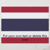 Flyer with Flag of Thailand (Achterkant)