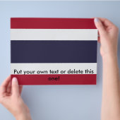 Flyer with Flag of Thailand (Hand)