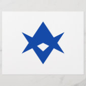 Flyer with Flag of Toyota City, Japan (Achterkant)