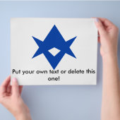 Flyer with Flag of Toyota City, Japan (Hand)