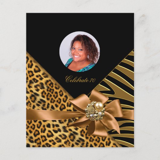 Flyer Zebra Leopard Gold Black (Voorkant)