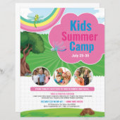 Flyers de camp d'été pour enfants (Devant / Derrière)