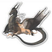 Flyers Dragon Griffin Mythological Beasts Sticker (Voorkant)