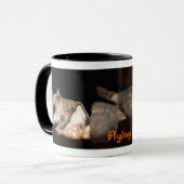 Flyers op een filiaal mok (Voorkant links)