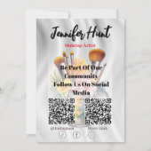 Flyers tendance médias sociaux QR Code Invitation (Devant)