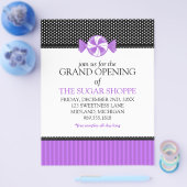 Flyers voor openingsaankondiging snoepwinkel (Enkel)