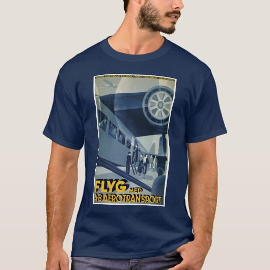 Flyg Med A-B Aerotransport T-shirt (Voorkant)