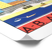 Flyg over Stockholm Poster (Hoek)