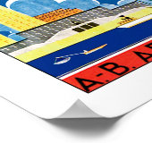 Flyg over Stockholm Poster (Hoek)