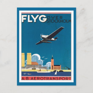 FLYG Stockholm Sweden Briefkaart
