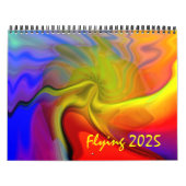 Flying 2025 Trippy Abstracte kunstkalender Kalender (Hoes)