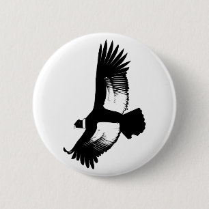 Flying Andean Condor Ronde Button 5,7 Cm