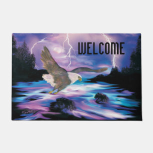 Flying Bald Eagle Doormat Deurmat