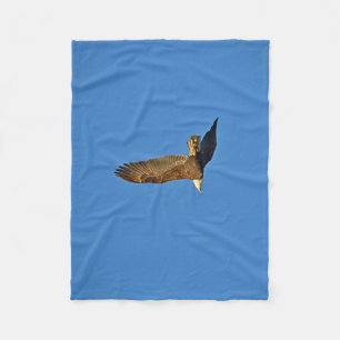Flying Bald Eagle Fleece Blanket Deken