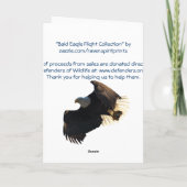 Flying Bald Eagle Free Spirit Merci Cartes (Dos)