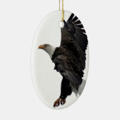 Flying Bald Eagle Keramisch Ornament (Rechts)