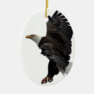 Flying Bald Eagle Keramisch Ornament