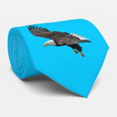 Flying Bald Eagle Wildife Foto 2 Stropdas (Opgerold)