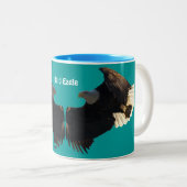 Flying Bald Eagle Wildlife Supporter Mug (Devant droit)