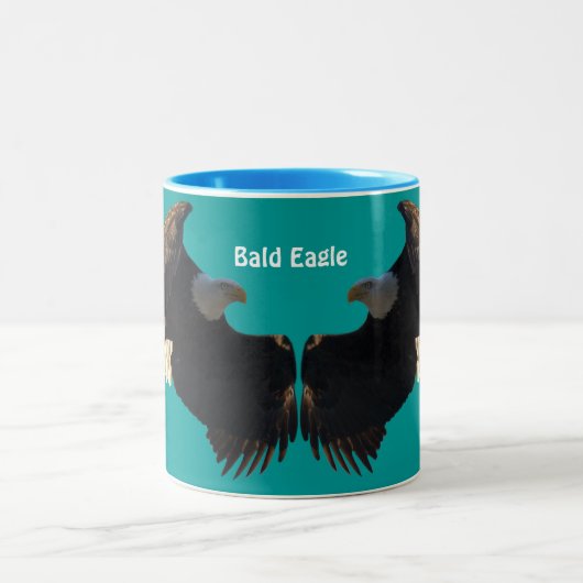 Flying Bald Eagle Wildlife Supporter Mug (Centre)