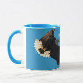 Flying Bald Eagle Wildlife Supporter Mug (Gauche)