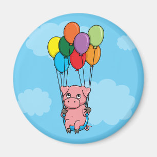 Flying Balloon Pig Magneet