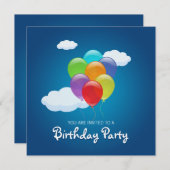 Flying Balloons Kaart (Voorkant / Achterkant)