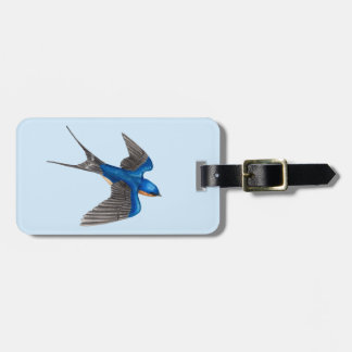 Flying Barn Swallow Bagagelabel