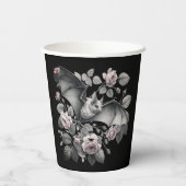 Flying Bat Halloween Papieren Bekers (Achterkant)