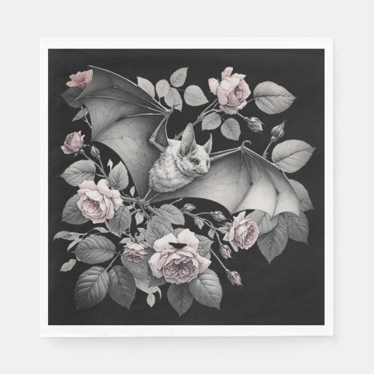 Flying Bat Halloween Servet (Voorkant)