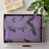 Flying Bats on Purple Tissue Paper Tissuepapier (Geschenk)