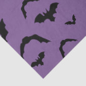 Flying Bats on Purple Tissue Paper Tissuepapier (Detail)