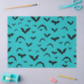Flying Bats on Teal Tissue Paper Tissuepapier (Craft)