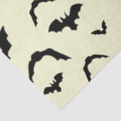 Flying Bats on Yellow Tissue Paper Tissuepapier (Detail)