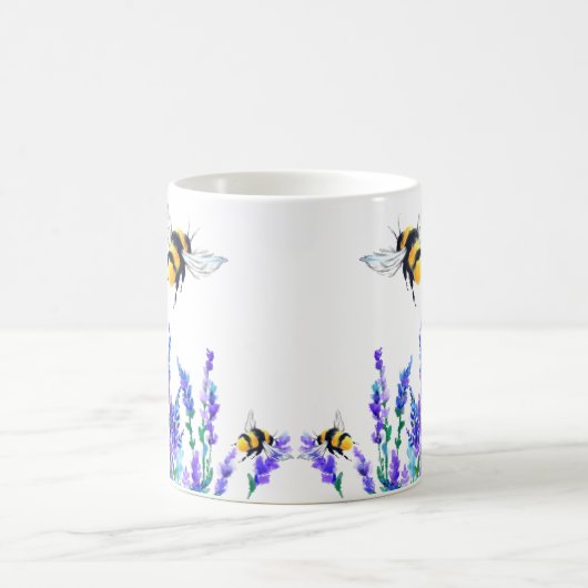 Flying Bee Mug Spring Flowers (Centre)