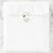 Flying Bee Raw Local Miel Étiquette Blanc (Sac)