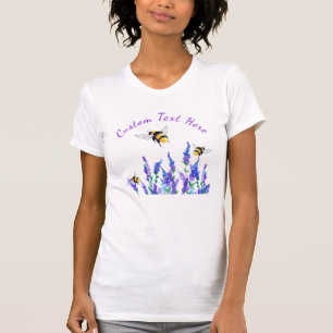 Flying Bees T-shirt met aangepaste tekst