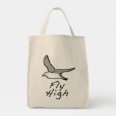 Flying Bird. Mouette mouillée en vol. Sac fourre-t (Dos)