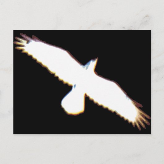 Flying Bird Silhouette Briefkaart (Voorkant)