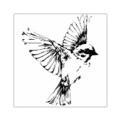 Flying Bird Sparrow Wings Craft Journal Rubberstempel (Afrduk)
